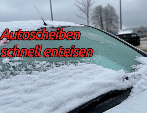 Autoscheiben enteisen