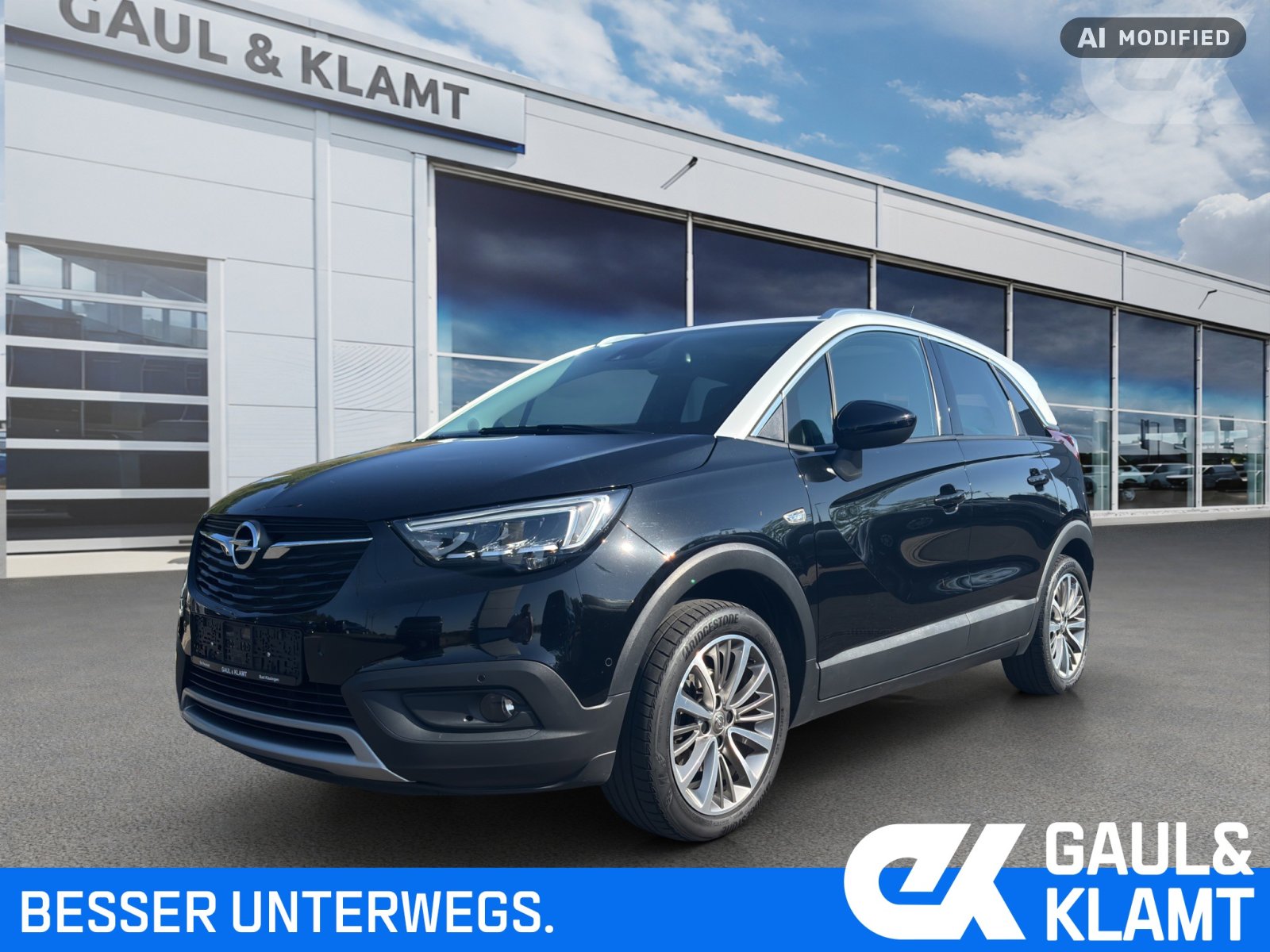 Opel Crossland X 1,2l 96 kW Ultimate #Panorama Dach #Head-Up - mit KI generiert/bearbeitet