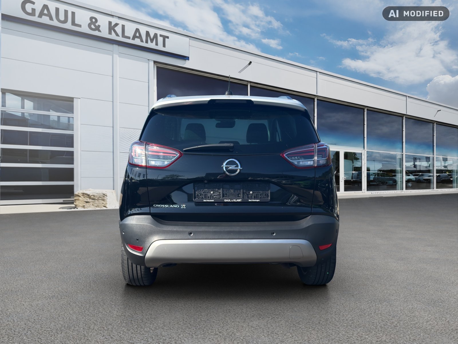 Fahrzeugabbildung Opel Crossland X 1,2l 96 kW Ultimate #Panorama Dach #Head-Up - mit KI generiert/bearbeitet