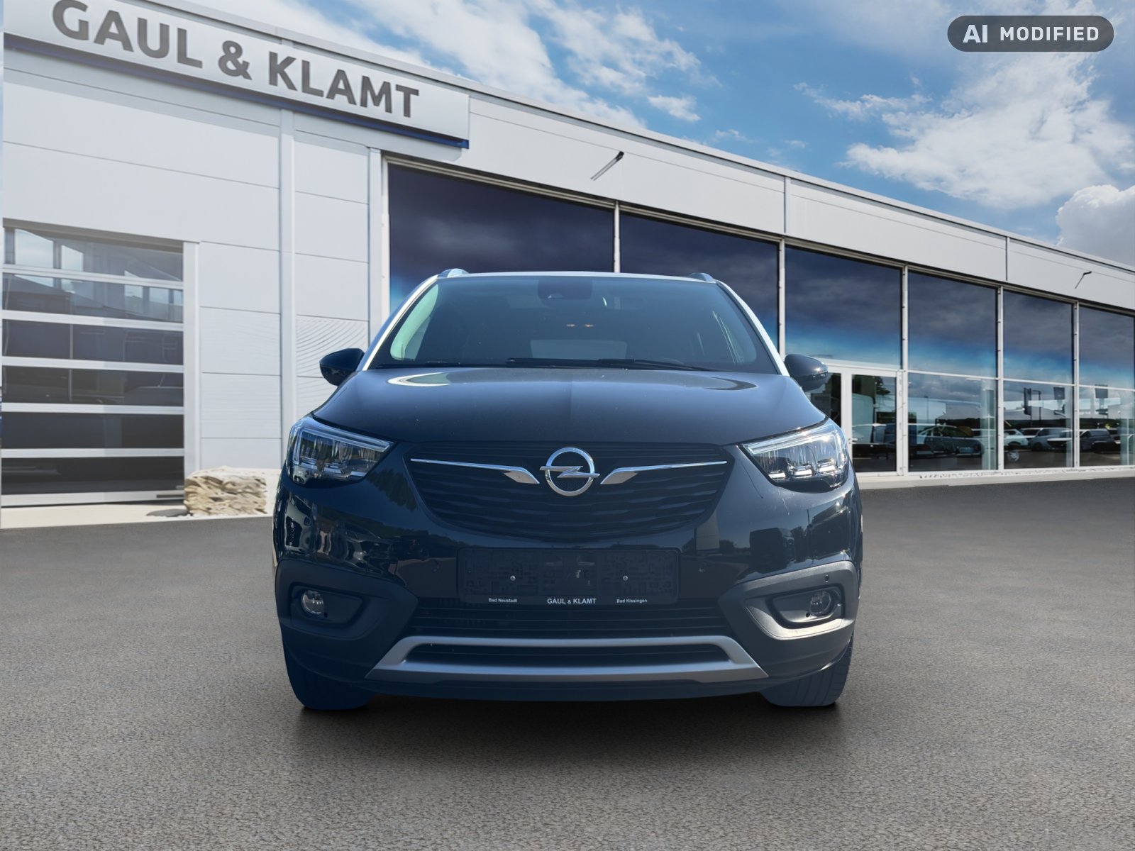 Fahrzeugabbildung Opel Crossland X 1,2l 96 kW Ultimate #Panorama Dach #Head-Up - mit KI generiert/bearbeitet