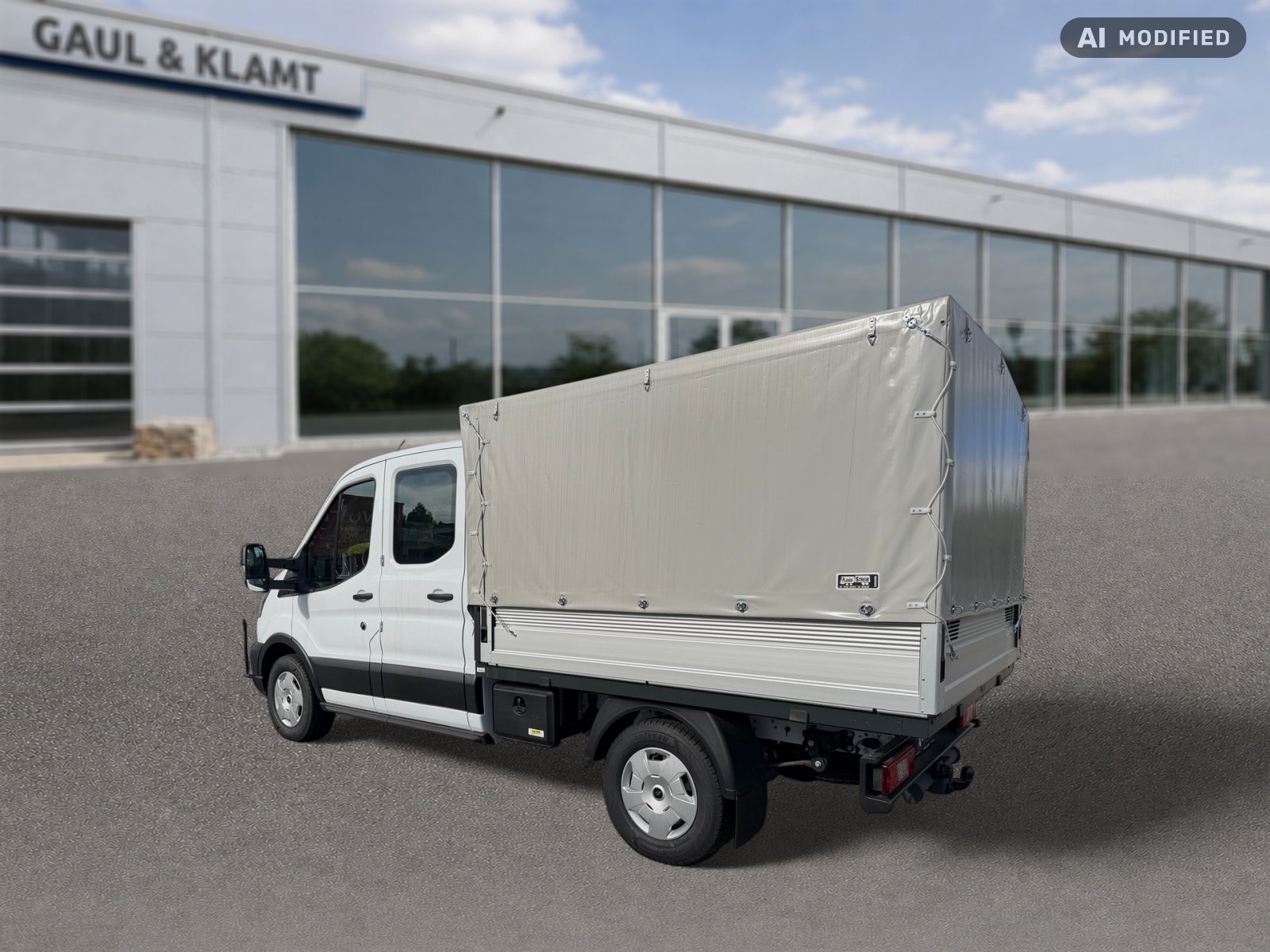 Fahrzeugabbildung Ford Transit 350 L2 Doppelkabine Trend RFKamera|DAB+ - mit KI generiert/bearbeitet