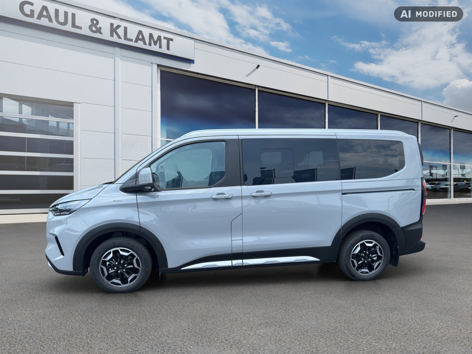 Fahrzeugabbildung Ford Tourneo Custom 2,0l 125 kW Diesel 320 L1 Active AWD #B&O Sound #Panodach - mit KI generiert/bearbeitet