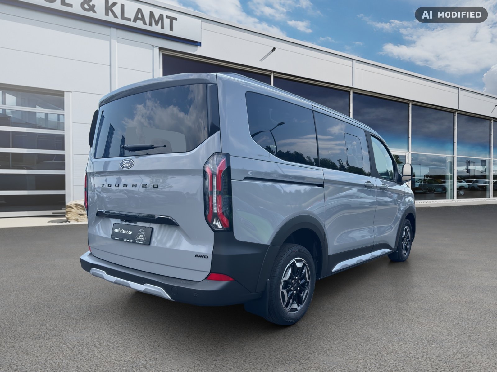 Fahrzeugabbildung Ford Tourneo Custom 2,0l 125 kW Diesel 320 L1 Active AWD #B&O Sound #Panodach - mit KI generiert/bearbeitet
