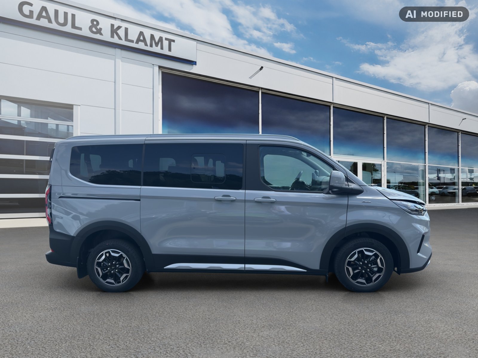 Fahrzeugabbildung Ford Tourneo Custom 2,0l 125 kW Diesel 320 L1 Active AWD #B&O Sound #Panodach - mit KI generiert/bearbeitet