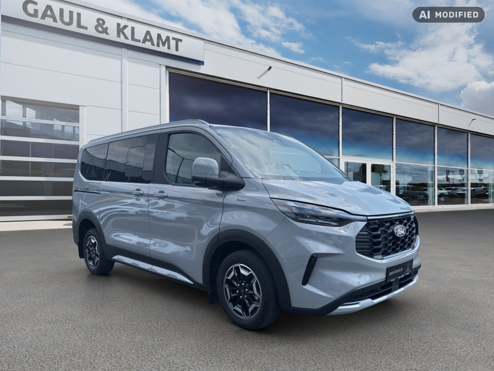 Fahrzeugabbildung Ford Tourneo Custom 2,0l 125 kW Diesel 320 L1 Active AWD #B&O Sound #Panodach - mit KI generiert/bearbeitet