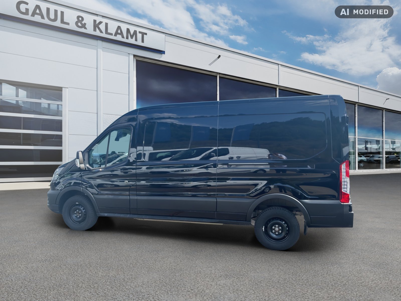 Fahrzeugabbildung Ford E-Transit 135 kW BEV 89 kWh Akku 350 L3 Trend #DAB+ #TechnologiePaket - mit KI generiert/bearbeitet