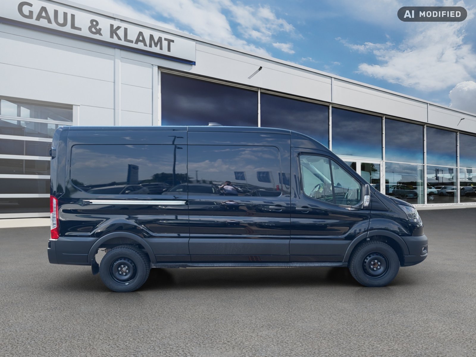 Fahrzeugabbildung Ford E-Transit 135 kW BEV 89 kWh Akku 350 L3 Trend #DAB+ #TechnologiePaket - mit KI generiert/bearbeitet