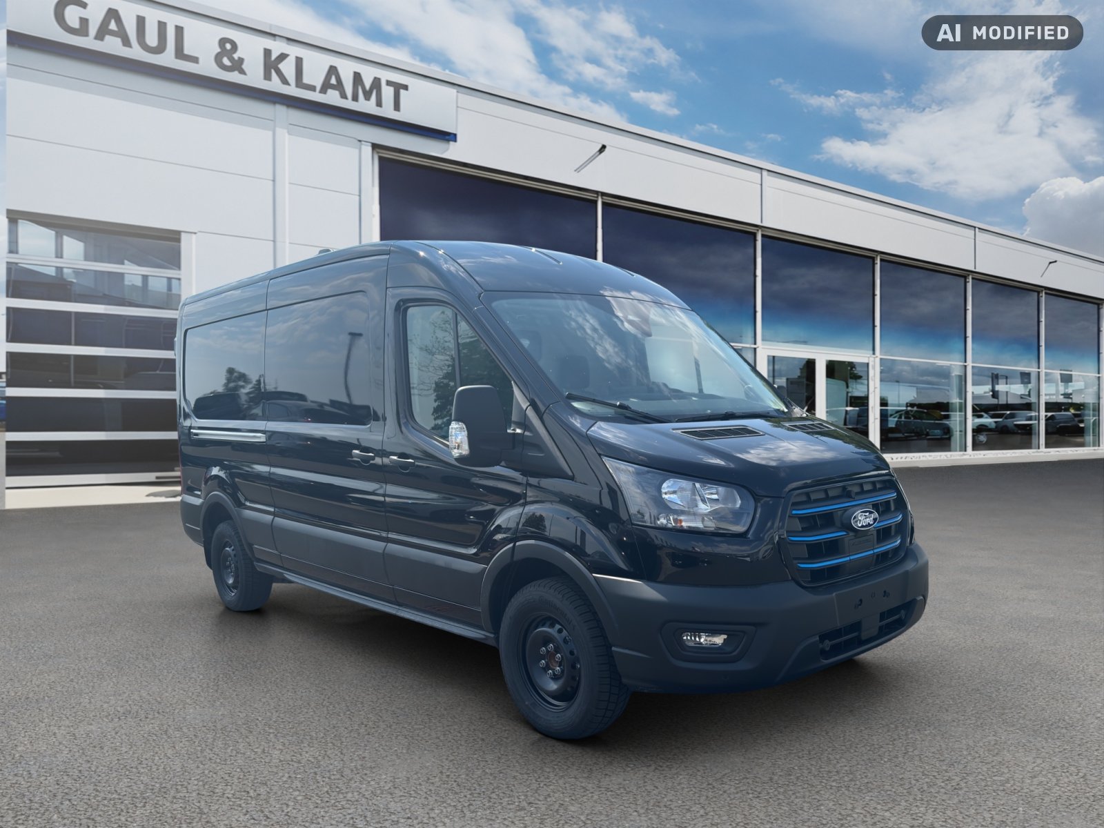 Fahrzeugabbildung Ford E-Transit 135 kW BEV 89 kWh Akku 350 L3 Trend #DAB+ #TechnologiePaket - mit KI generiert/bearbeitet