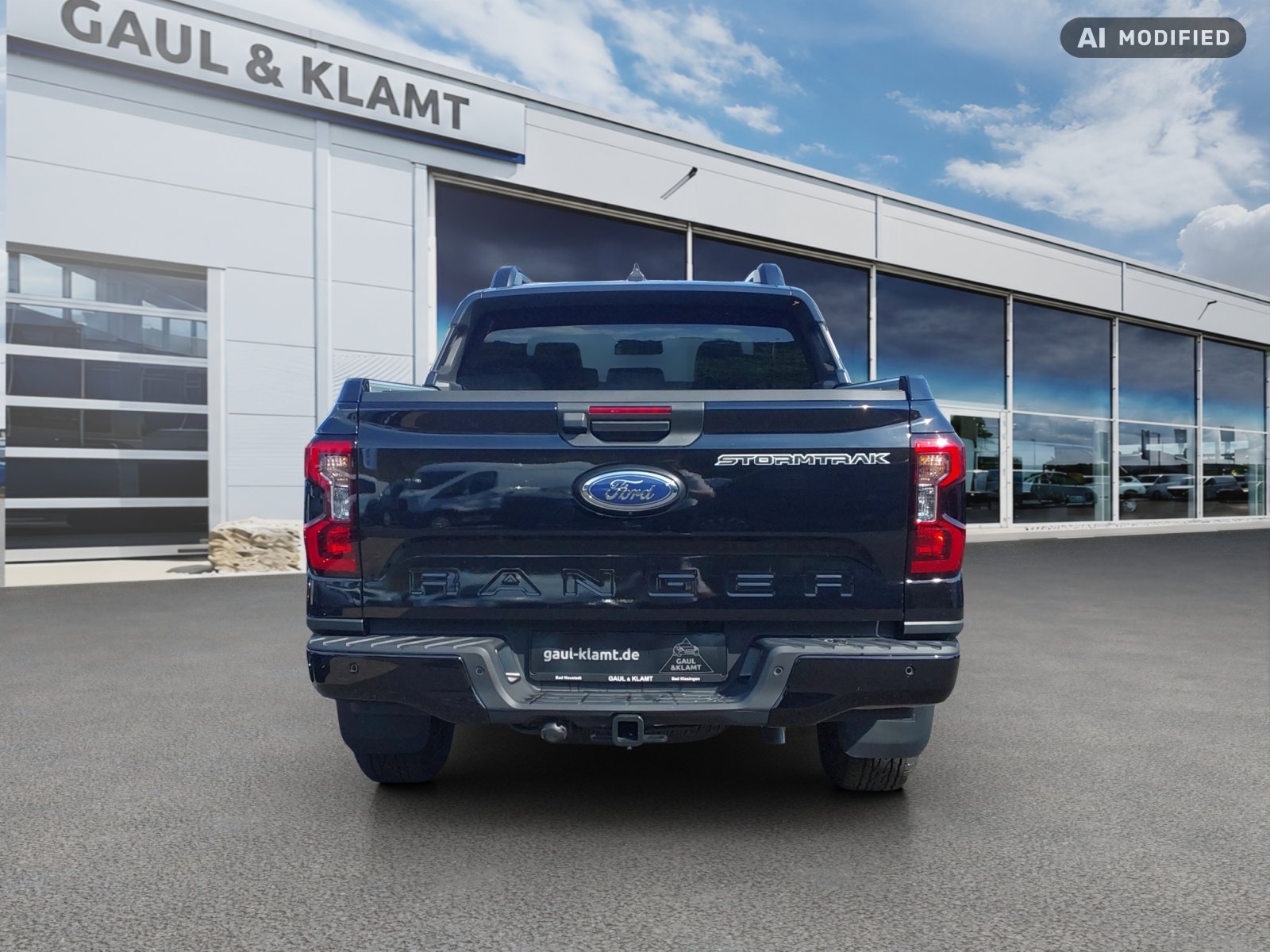 Fahrzeugabbildung Ford Ranger 2,3l 135 kW PHEV Stormtrak e-4WD Doppelkabine - mit KI generiert/bearbeitet