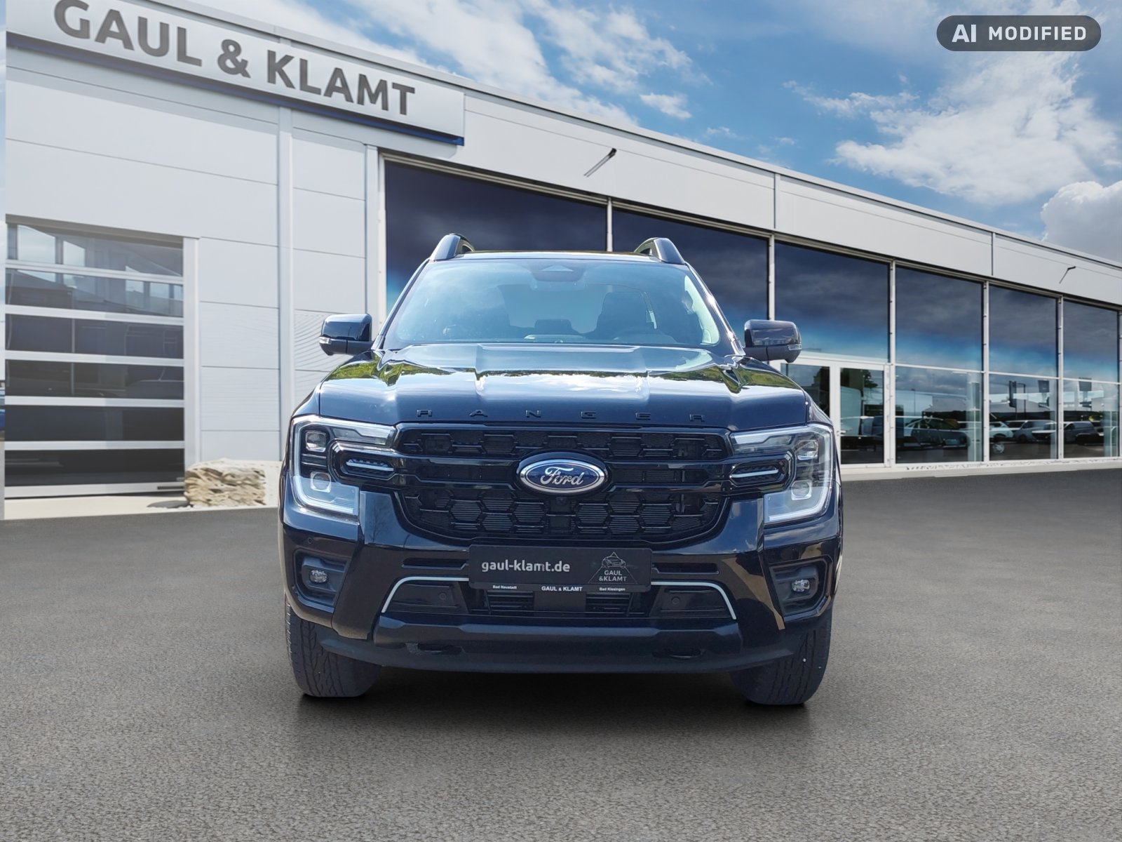 Fahrzeugabbildung Ford Ranger 2,3l 135 kW PHEV Stormtrak e-4WD Doppelkabine - mit KI generiert/bearbeitet