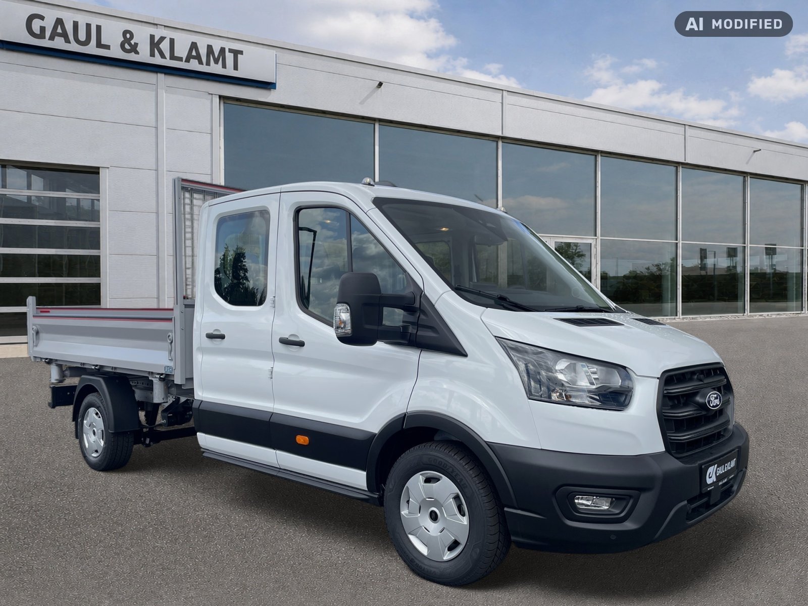 Fahrzeugabbildung Ford Transit Diesel 350 L3 Doppelkabine Trend #AHK - mit KI generiert/bearbeitet