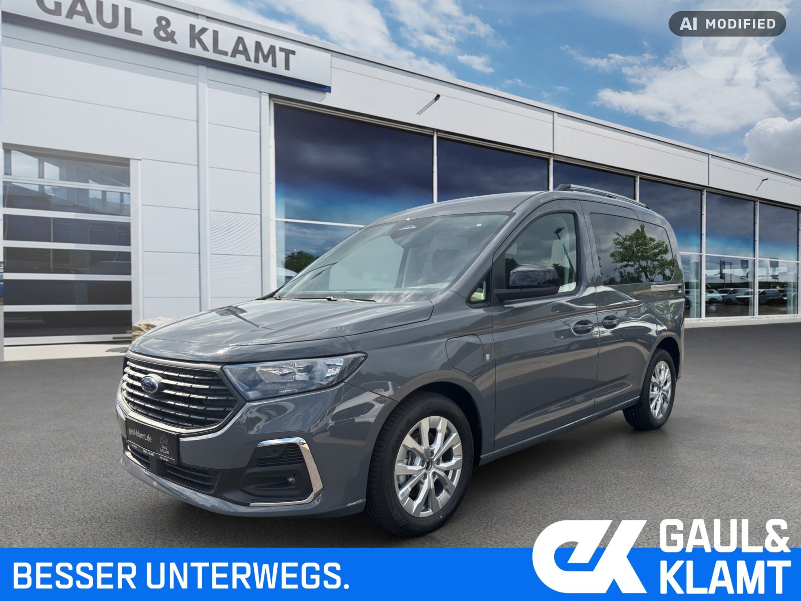 Fahrzeugabbildung Ford Tourneo Connect 1,5l 85 kW PHEV Titanium #Audio-Paket #Ford SYNC - mit KI generiert/bearbeitet