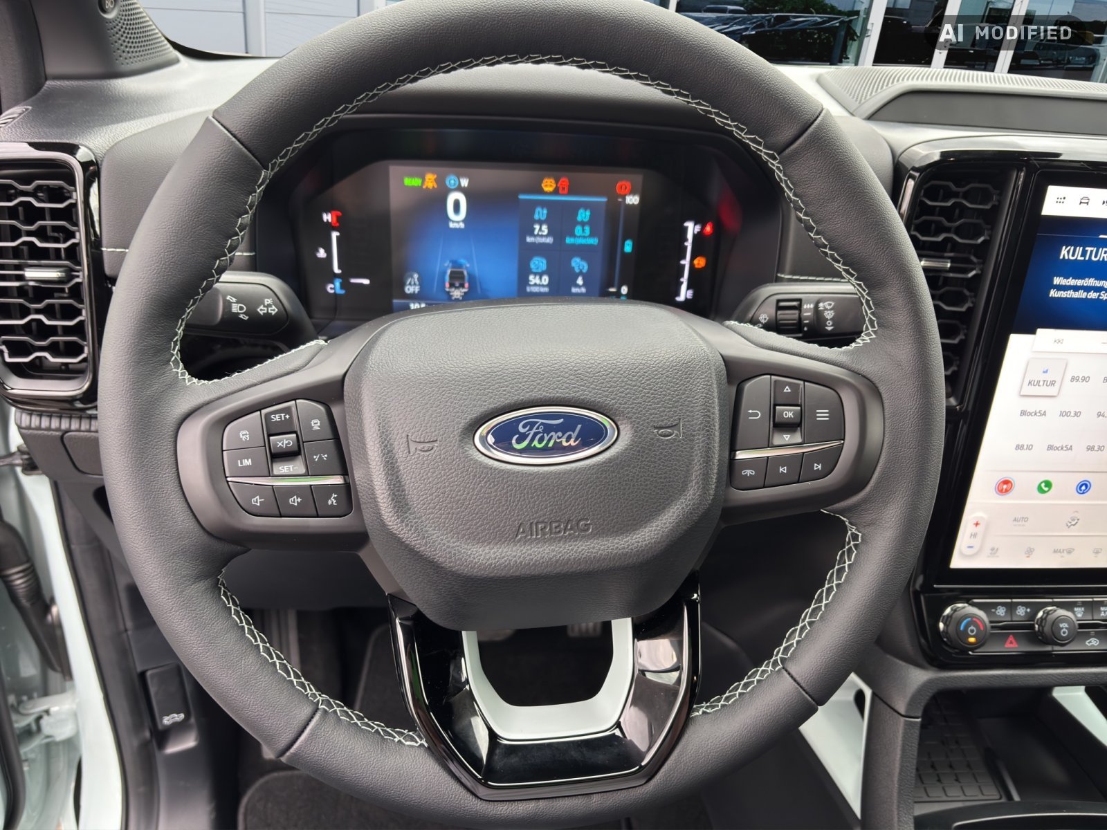 Fahrzeugabbildung Ford Ranger 2,3 l 135 kW PHEV Stormtrak 4WD Doppelkabine #AHK - mit KI generiert/bearbeitet