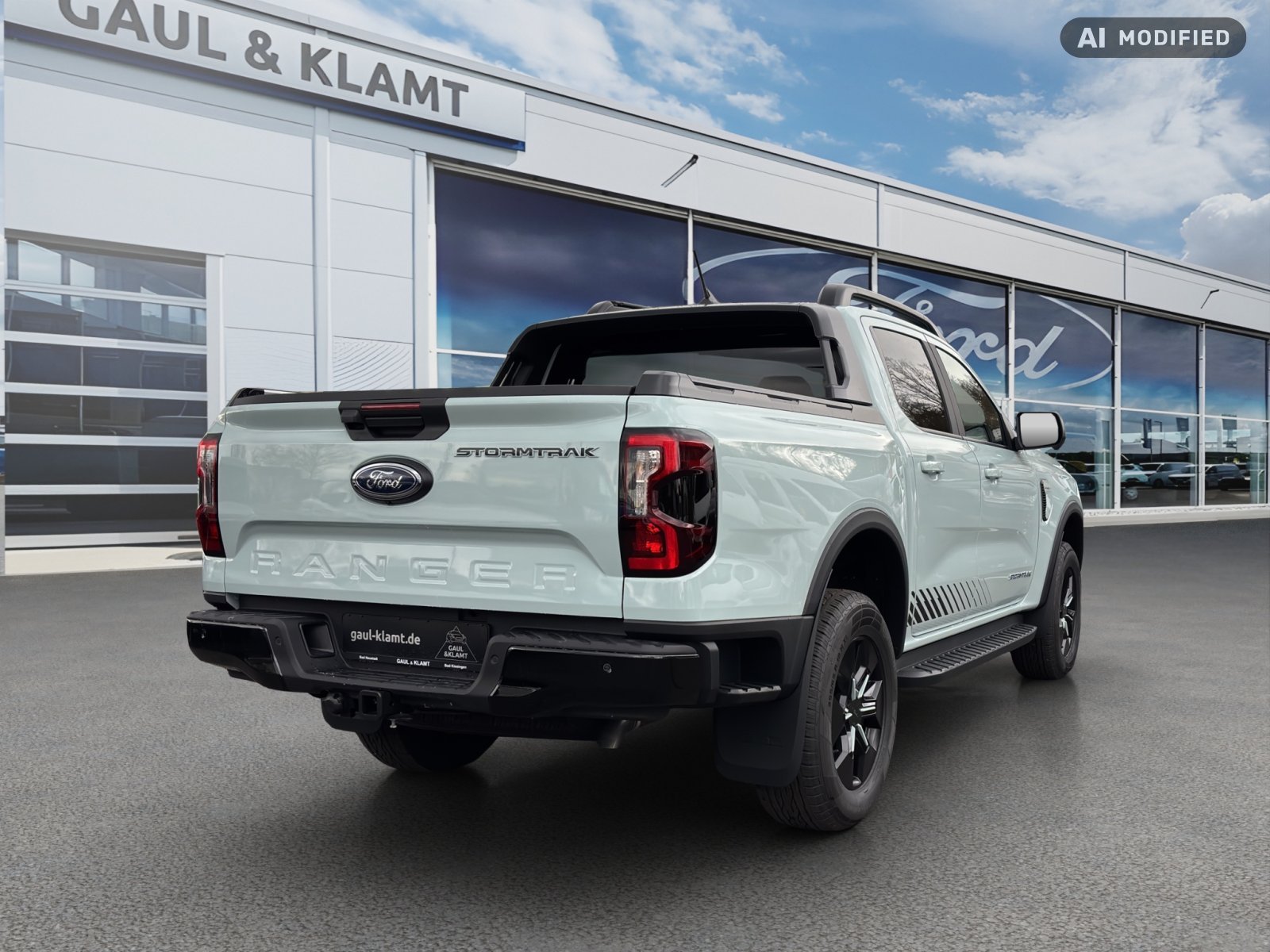 Fahrzeugabbildung Ford Ranger 2,3 l 135 kW PHEV Stormtrak 4WD Doppelkabine #AHK - mit KI generiert/bearbeitet
